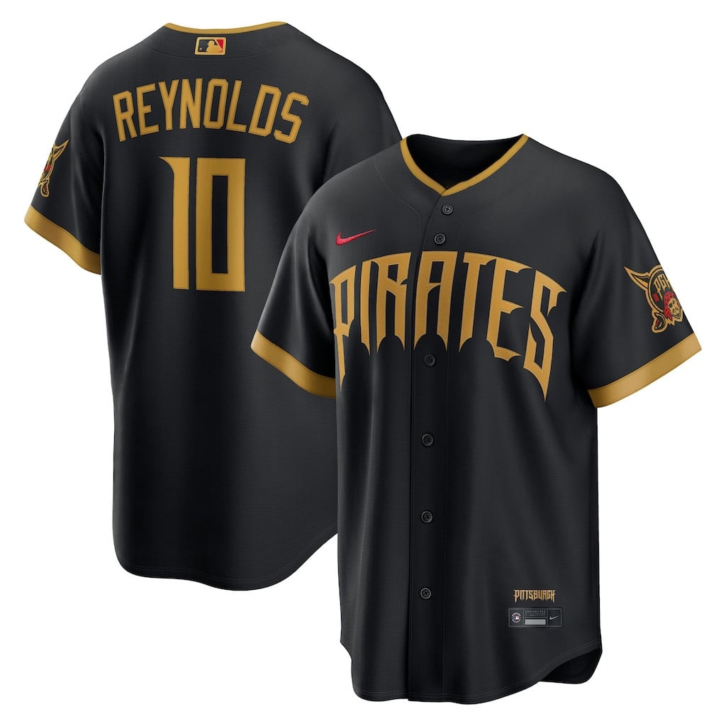 #10 Bryan Reynolds Pittsburgh Pirates 2026 City Connect Jersey MLB Shop Pirates Merch Gifts