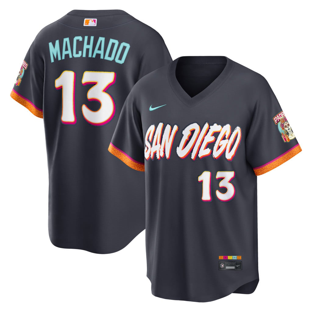 #13 Manny Machado San Diego Padres 2026 City Connect Jersey MLB Shop Padres Merch Best Gifts
