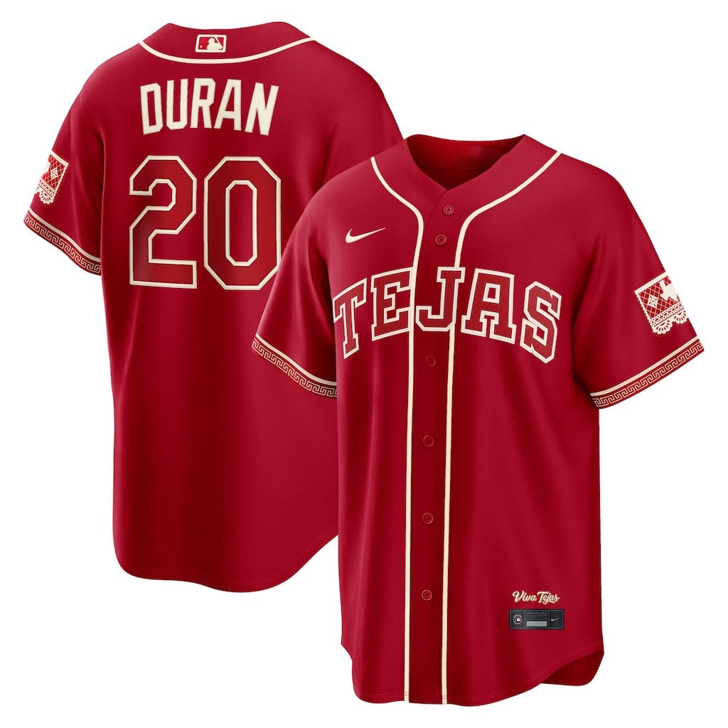 #20 Ezequiel Duran Texas Rangers 2026 City Connect Jersey MLB Shop Rangers Merch Fan Gifts