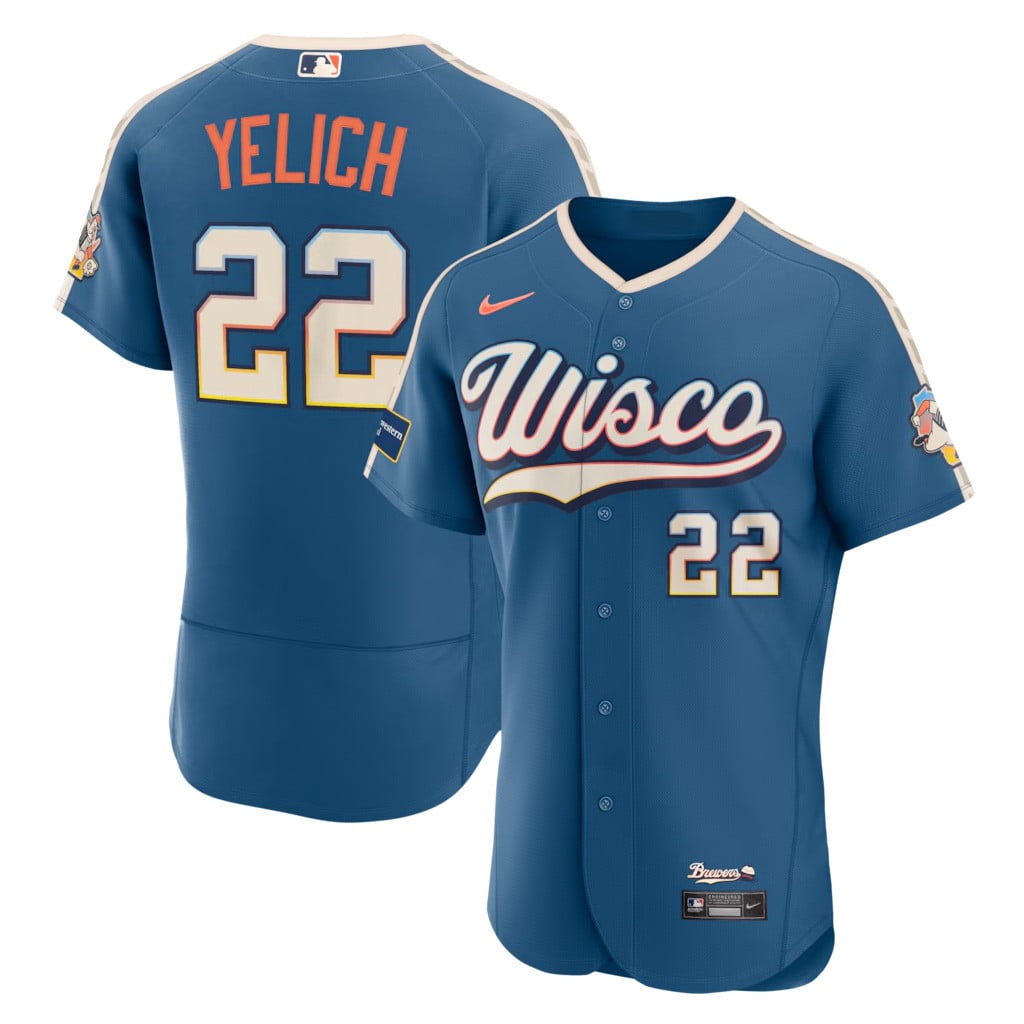 #22 Christian Yelich Milwaukee Brewers 2026 City Connect Jersey MLB Shop Brewers Merch