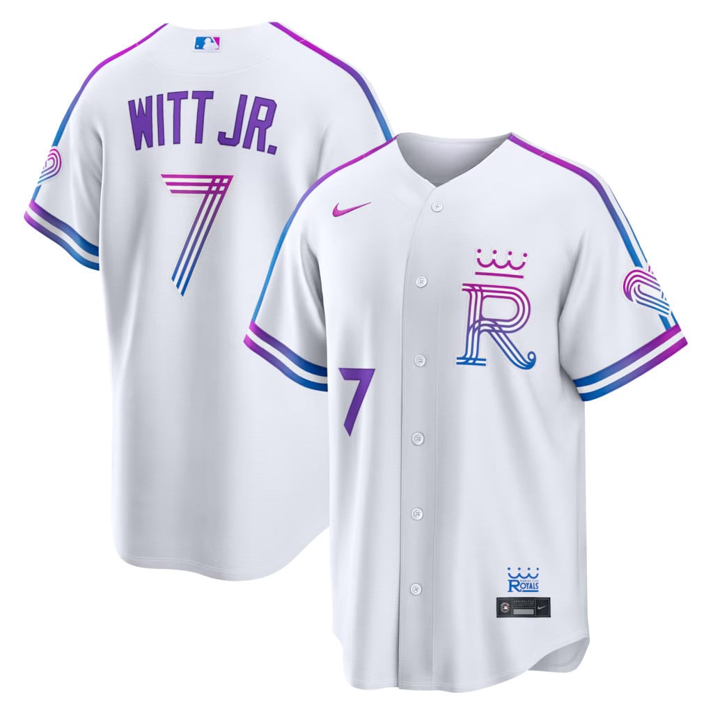 #7 Bobby Witt Jr Kansas City Royals 2026 City Connect Jersey MLB Shop Royals Merch Fan Gifts