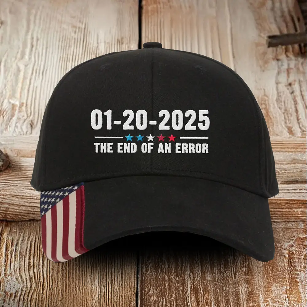 01 20 2025 The End Of An Error Embroidered Hat Donald Trump Won 45 47 Hat Gifts For Dad