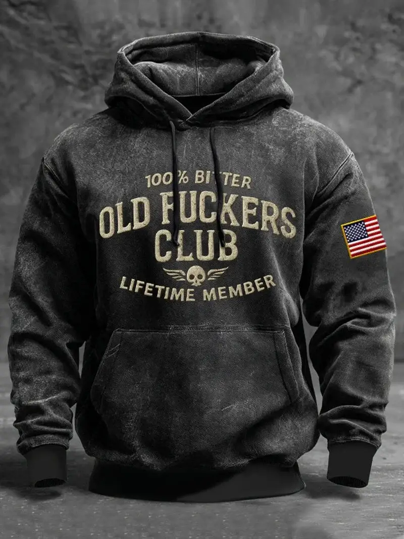 100 Bitter Old F Club Lifetime Member Vintage Hoodie Grumpy F Club Apparel Gift For Him