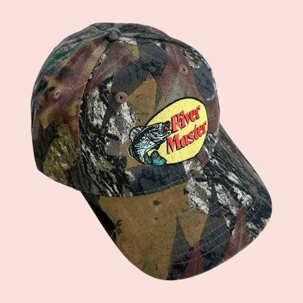 100 Percent Electronica Merch Store River Master Hat Camo Cap Gifts For Fans