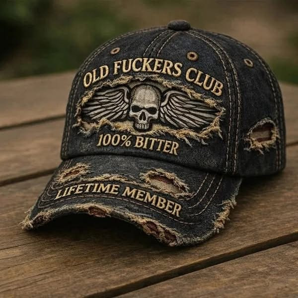 100 Percent Old Fckers Club Hat Lifetime Member Baseball Cap Best Father's Day Gifts For Dad