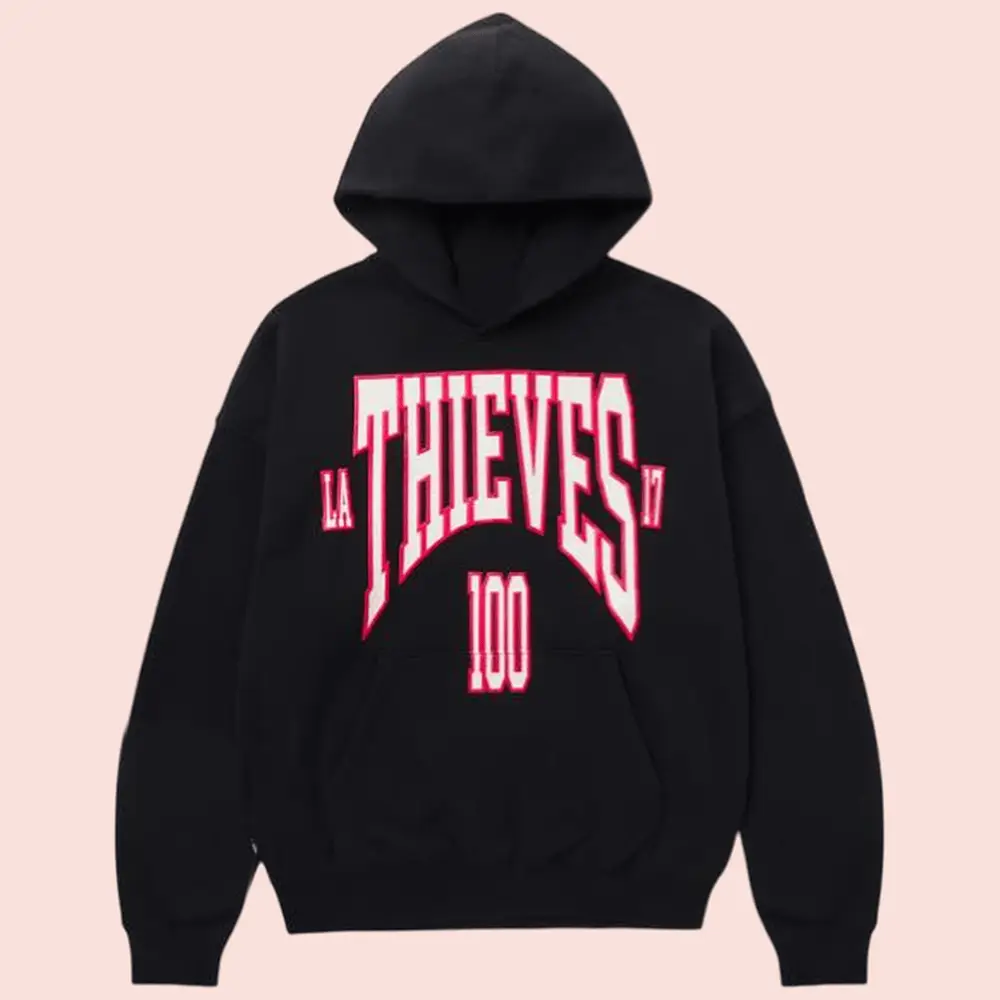 100 Thieves Shop Merch Store Sophomore Hoodie Black Fan Merch Apparel For Sale
