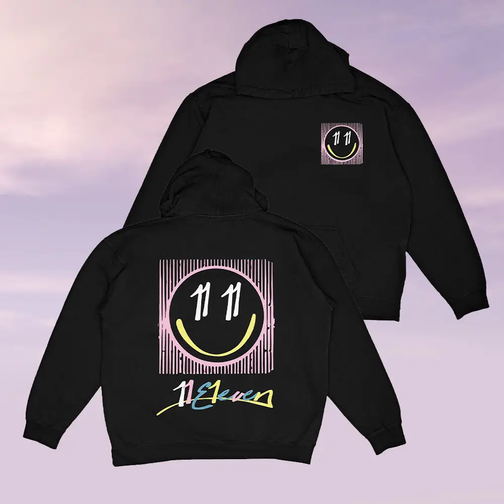 11E1even Merch 1111 Black Hoodie Birthday Clothes Presents For Boyfriend