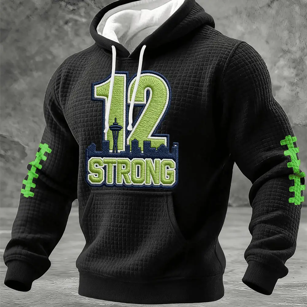 12 Strong Seattle Seahawks Hoodie Football Merch Gift For The 12s Fans