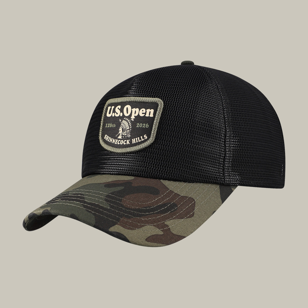 126th US Open Championship Trucker Hat Native American Headdress Golf Cap Father Gift 126th US Open Championship Trucker Hat Native American Headdress Golf Cap Father Gift - Image 1