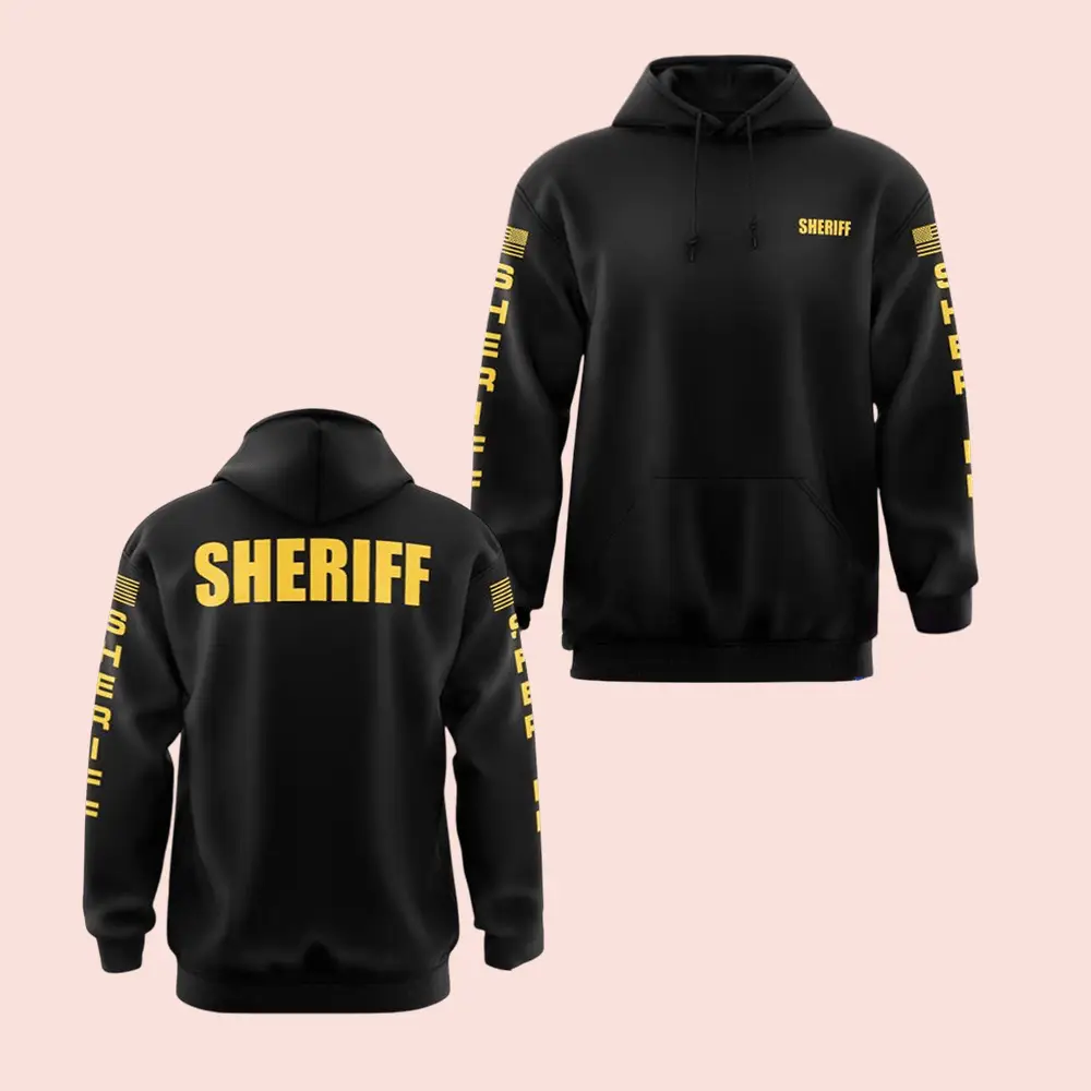 13 Fifty Apparel Store Merch Sheriff Hoodie Best Birthday Gift For Husband