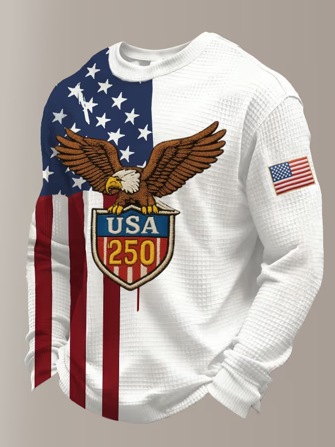 1776 2026 250th Anniversary USA Eagle Long Sleeve Shirt Patriotic Clothing Best Gift For Patriots