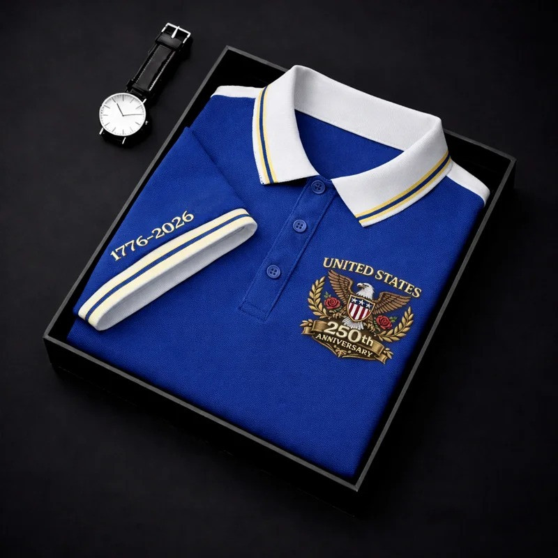 1776 2026 United States Of America Polo Shirt USA 250Th Anniversary Clothes Gift for Friends