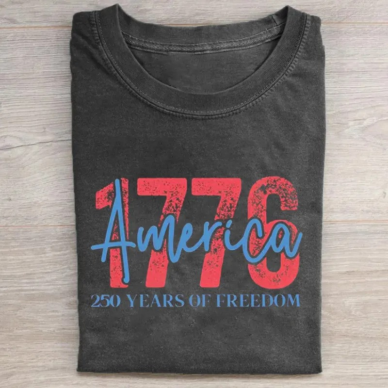 1776 America 250 Years Of Freedom T-Shirt 250th Anniversary Patriotic Apparel Best Gift