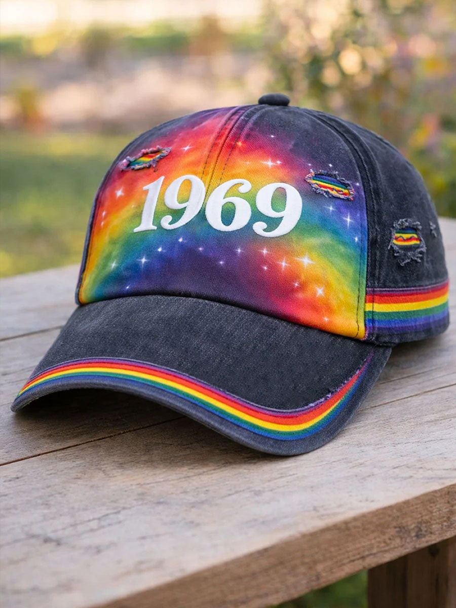 1969 Rainbow Pride Cap Love is Love Dad Hat Gift For Equality Warriors