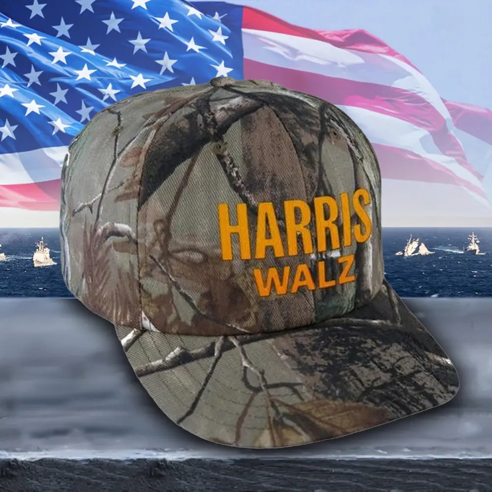 2024 Harris Walz Camo Hat Vote Harris Walz President Election Hat Gifts For Dad 2024 Harris Walz Camo Hat Vote Harris Walz President Election Hat Gifts For Dad - Image 1