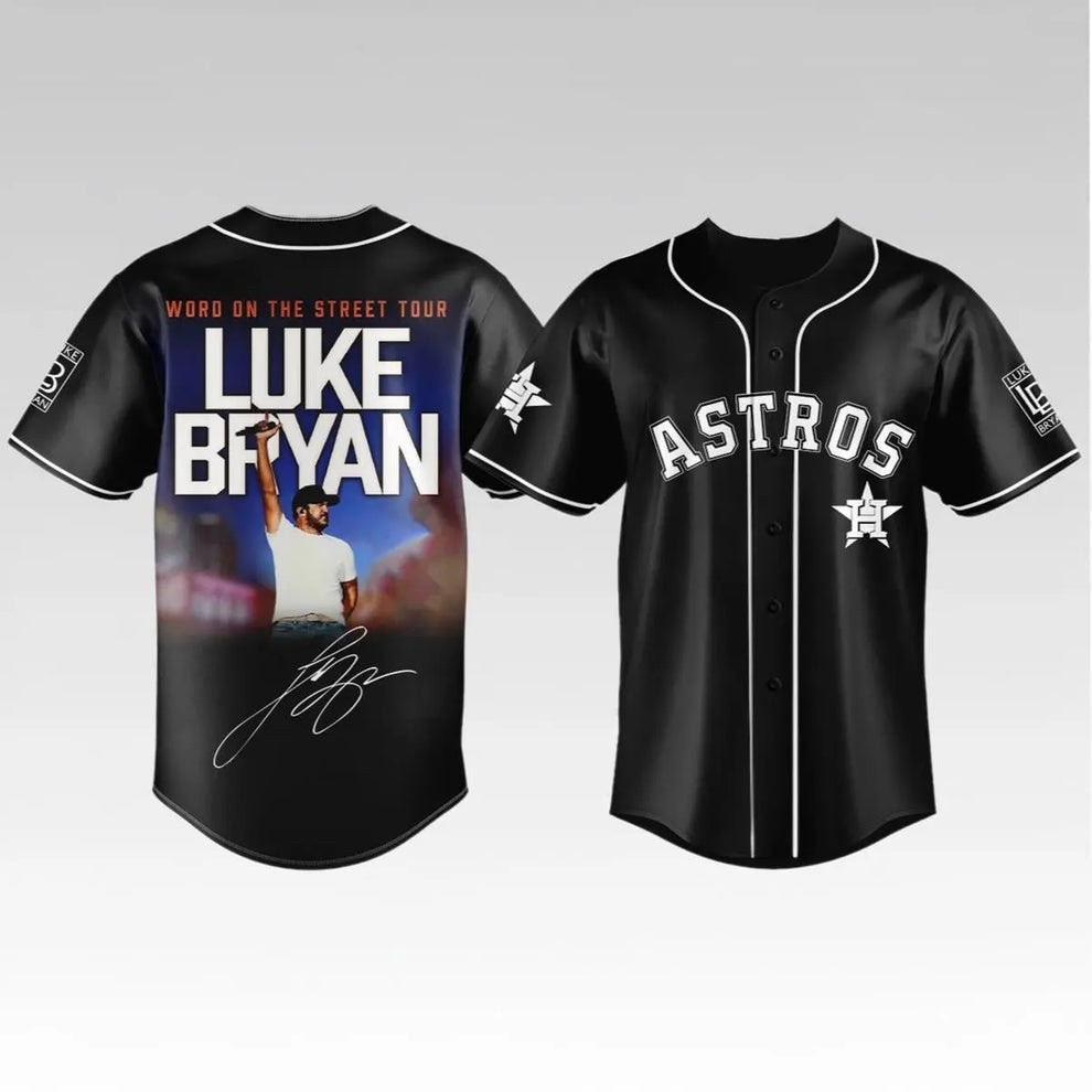 2026 Astros Luke Bryan Word On The Street Tour Jersey Concert Fan Clothing Best Gift Ideas