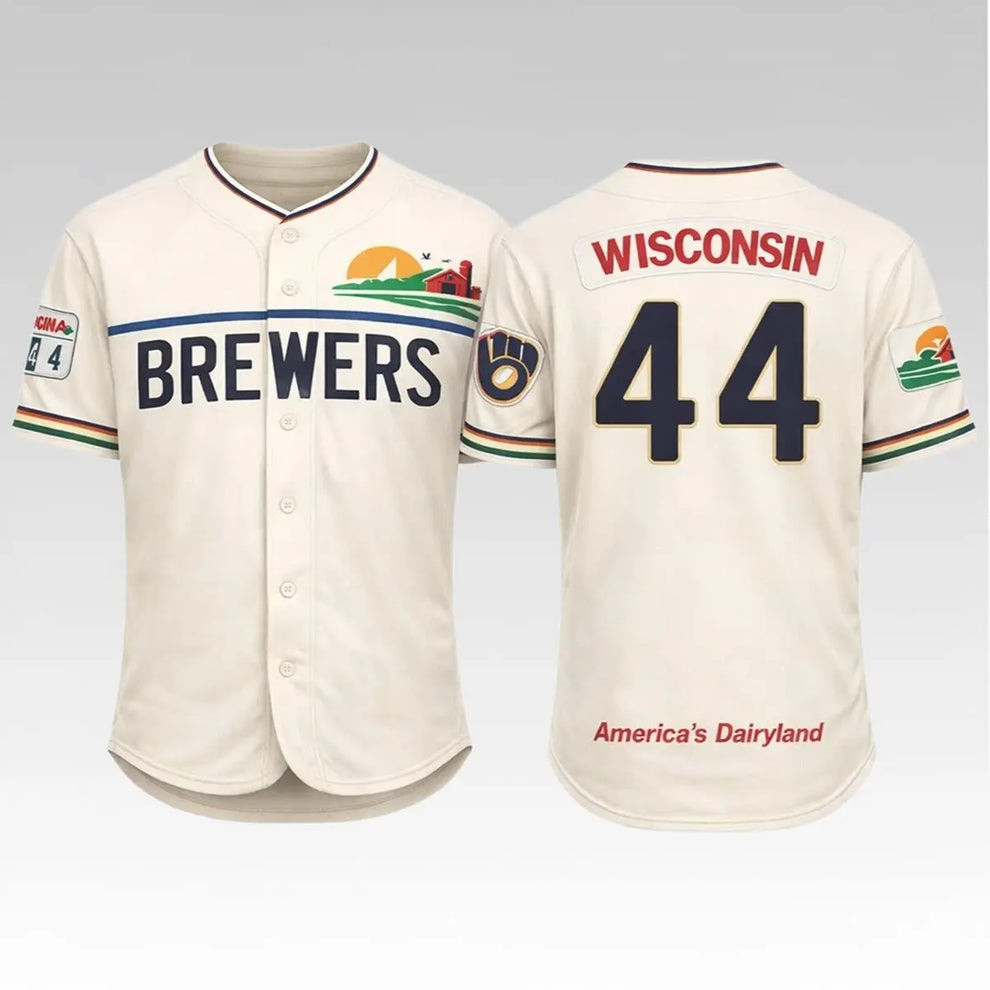 2026 Brewers Wisconsin America's Dairyland Jersey Shirt Fan Clothing Best Gift Ideas