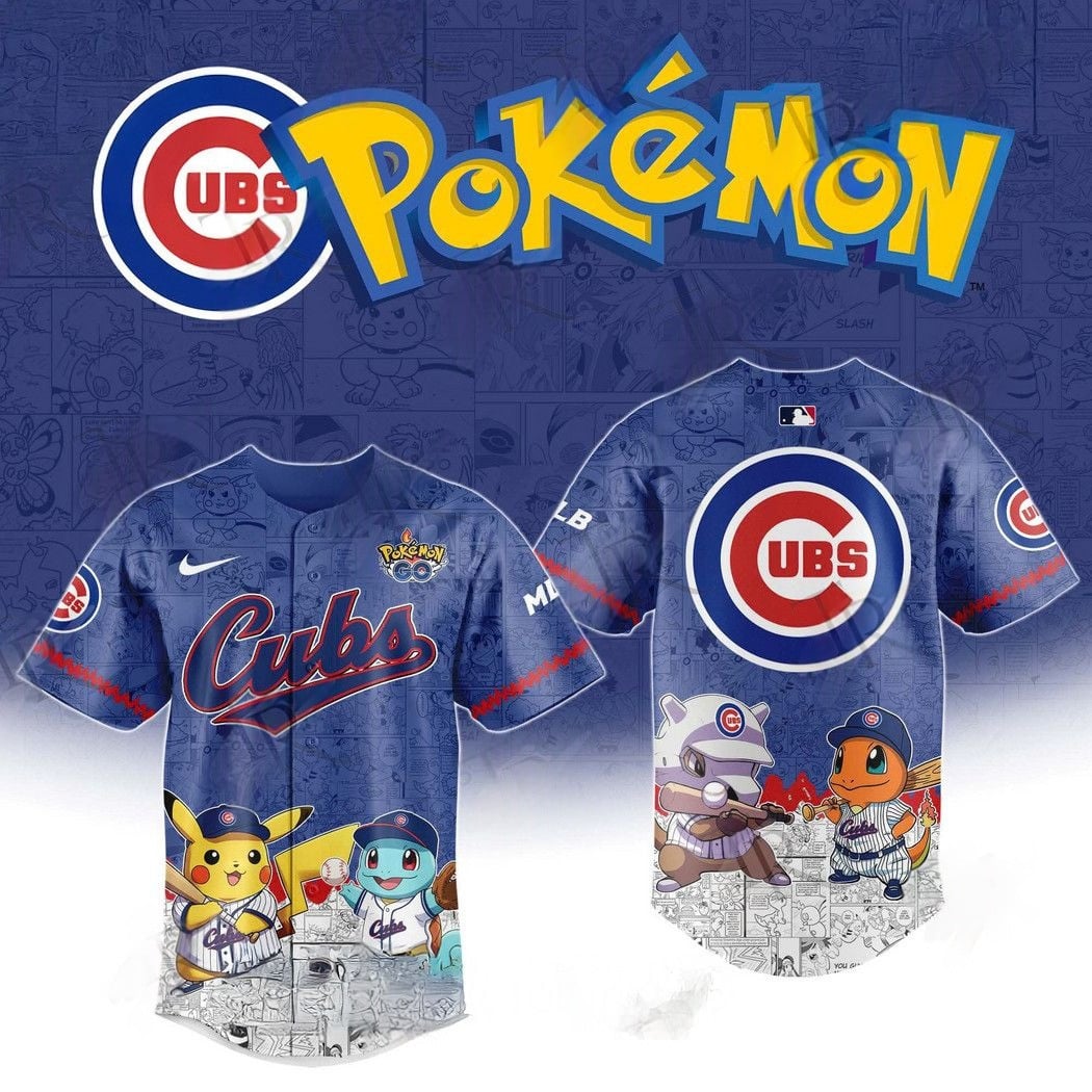 2026 Chicago Cubs Pokemon Go Special Edition Baseball Jersey Baseball Best Gifts