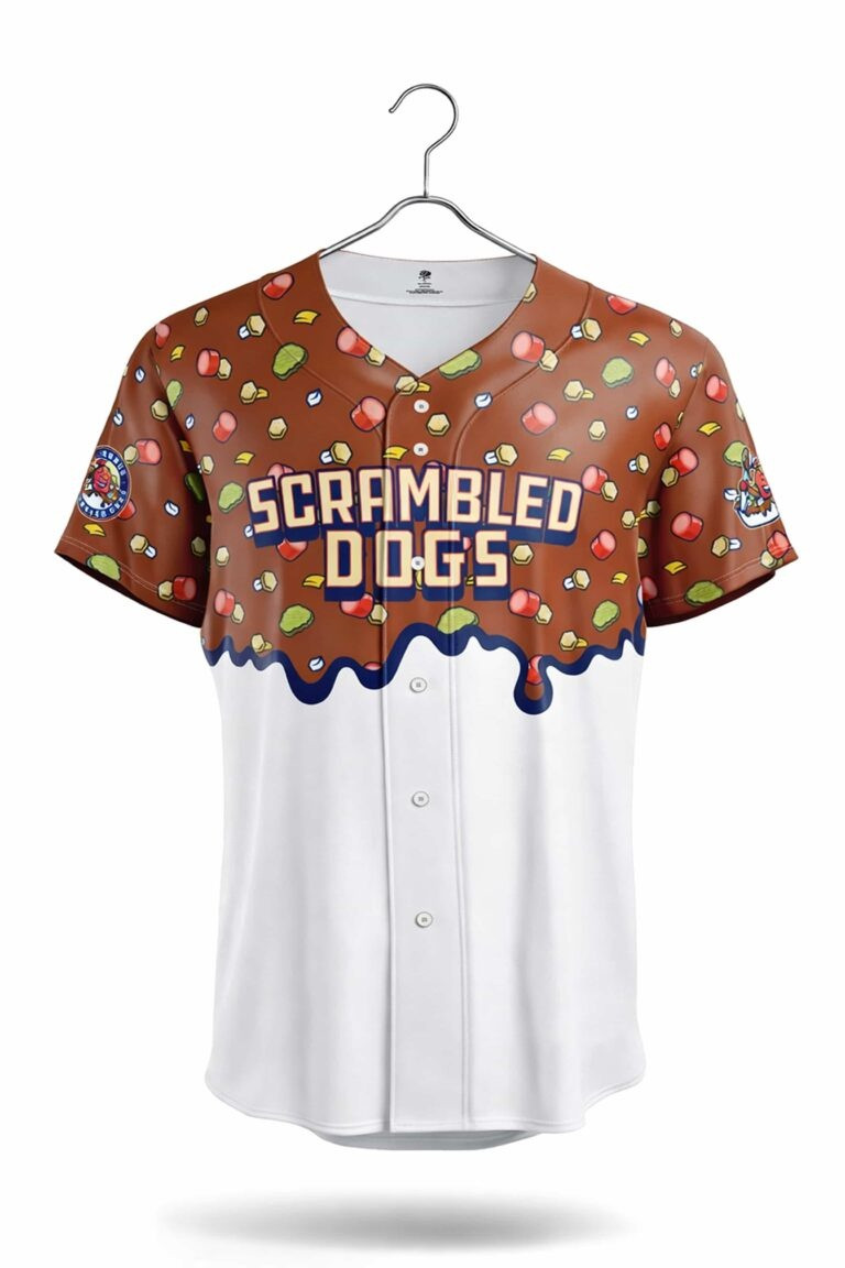 2026 Clingstones Scrambled Dogs Jersey Foodie Humor Clothing Gift For Fast Food Lovers 2026 Clingstones Scrambled Dogs Jersey Foodie Humor Clothing Gift For Fast Food Lovers - Image 1