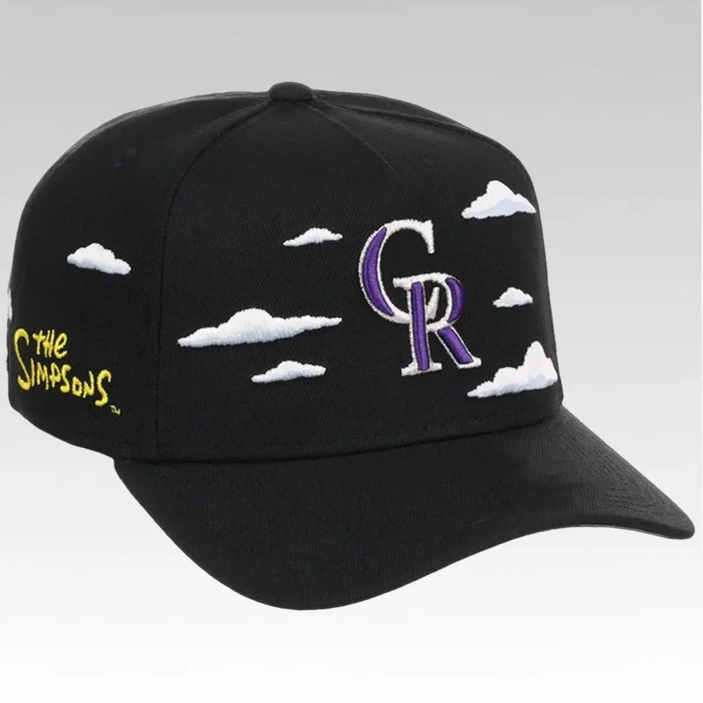 2026 Colorado Rockies The Simpsons Clouds Hat CR The Simpsons Baseball Cap Gift For Men