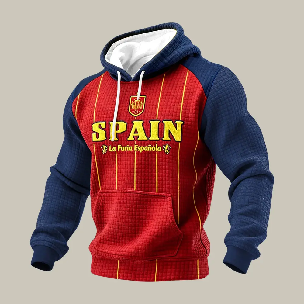 2026 FIFA World Cup Spain Hoodie Soccer Hooded Sweatshirt Spain Soccer Team Fan Gift