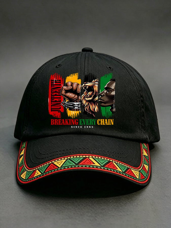 2026 Juneteenth Breaking Every Chains Since 1865 Hat Black History Hat Best Gift Ideas