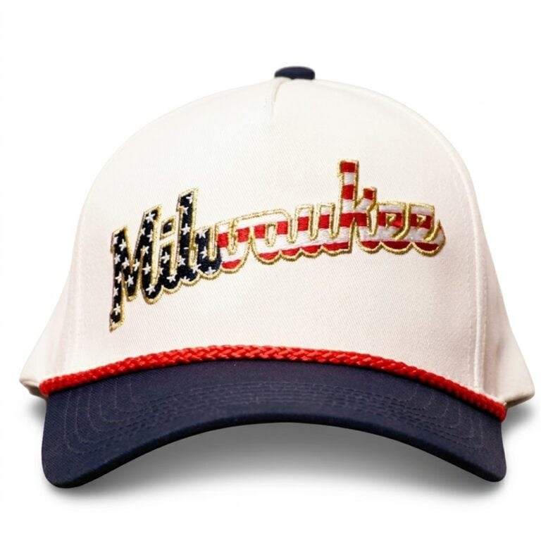 2026 Milwaukee Brewers Patriotic Brewers Hat Milwaukee Giveaway Cap Gift For Him