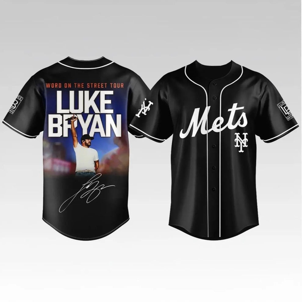 2026 NY Mets Luke Bryan Word On The Street Tour Jersey Shirt Mets Clothing Gift For Him