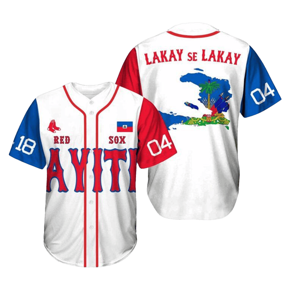 2026 Red Sox Haitian Celebration Jersey Boston Red Sox Merch Presents For Baseball Lovers