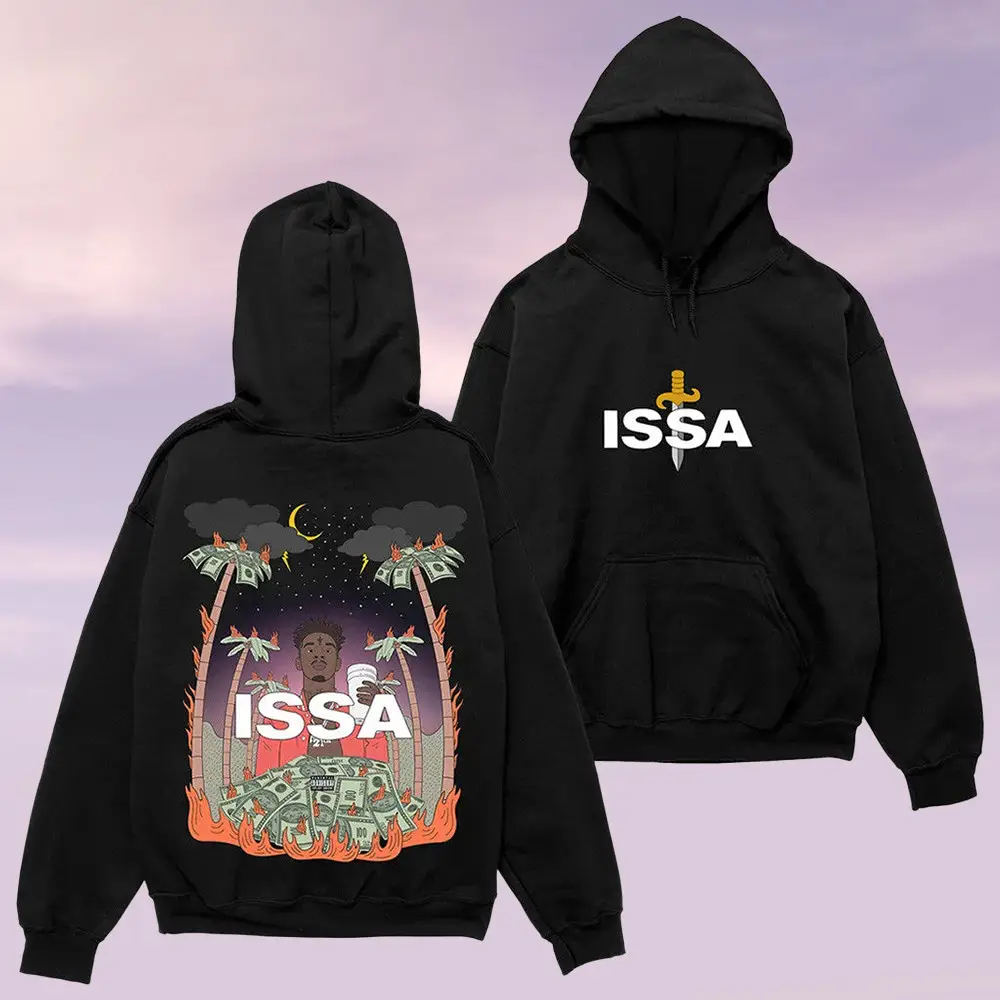 21 Savage Merch ISSA Famous Hoodie ISSA Clothes Gift Ideas For Rapper Fans