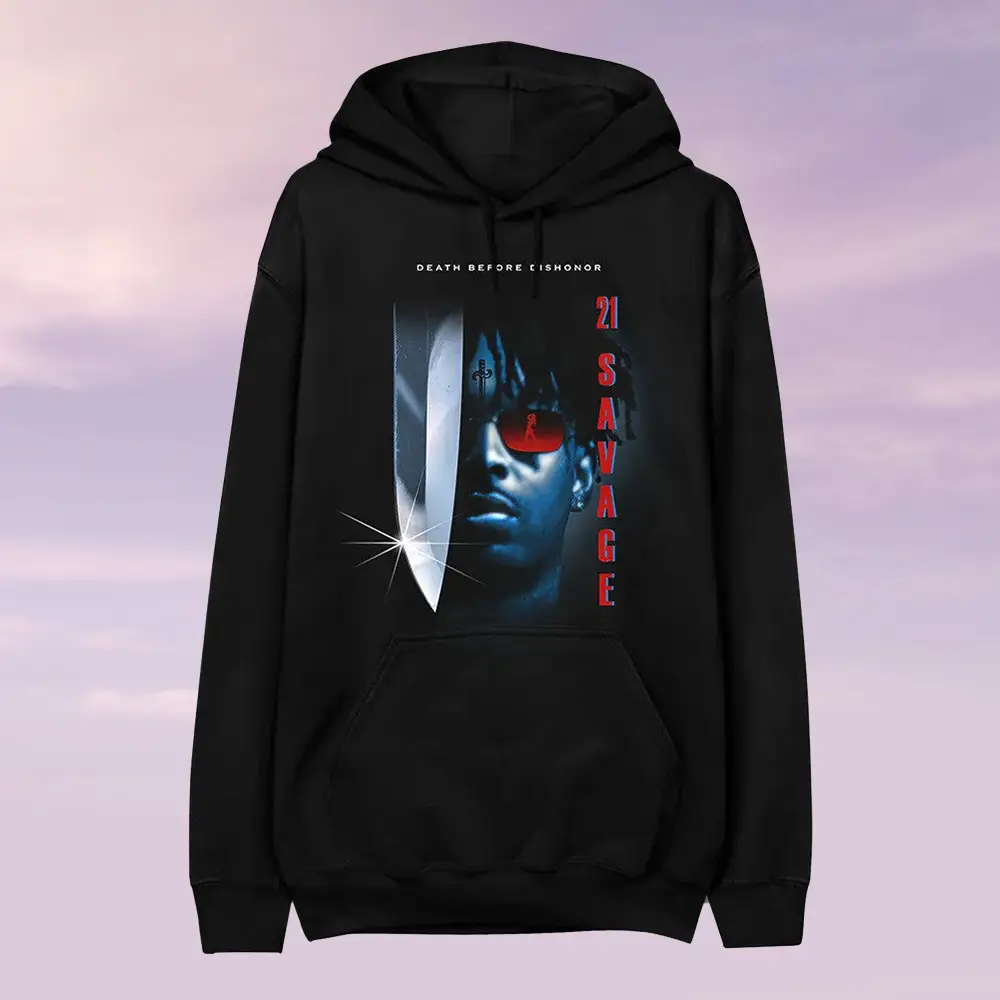 21 Savage Merch Nightmare Hoodie Death Before Dishonor 21 Savage Clothing Present For Her