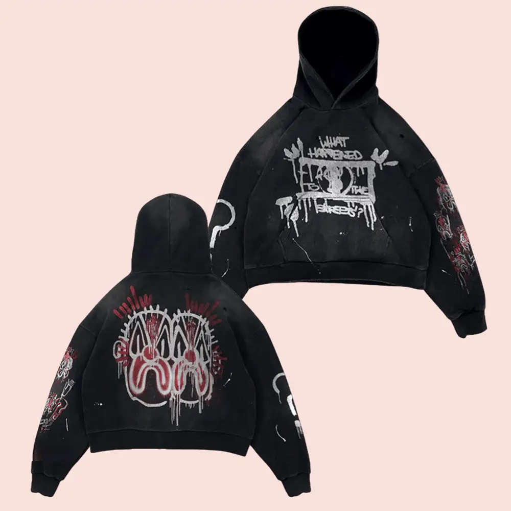 21 Savage Merch Store WHTTS Paint Splatter Hoodie Gifts For Rap Lovers 21 Savage Merch Store WHTTS Paint Splatter Hoodie Gifts For Rap Lovers - Image 1