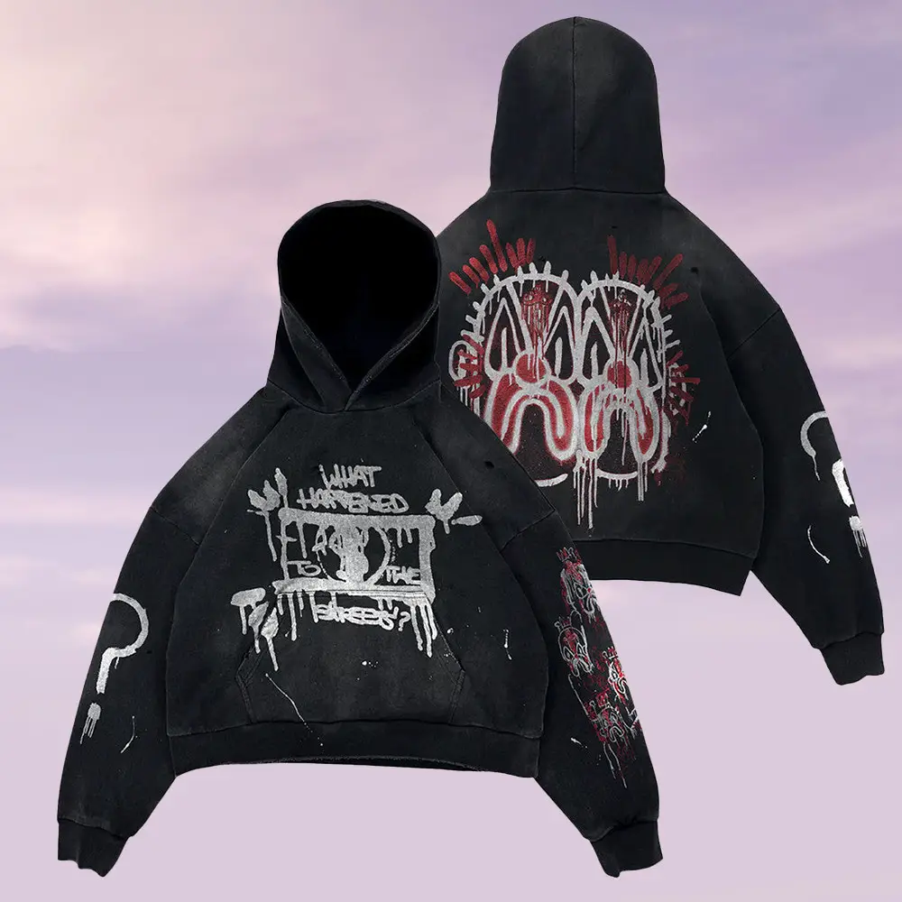 21 Savage Merch WHTTS Paint Splatter Hoodie Cool Unique Gifts For Rap Lovers
