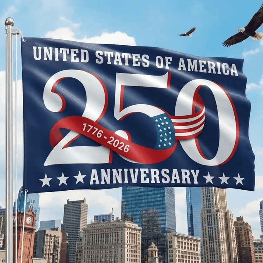 250 Years Anniversary Patriotic Flag United States of America 1776 2026 Flag 250 Years Anniversary Patriotic Flag United States of America 1776 2026 Flag - Image 1