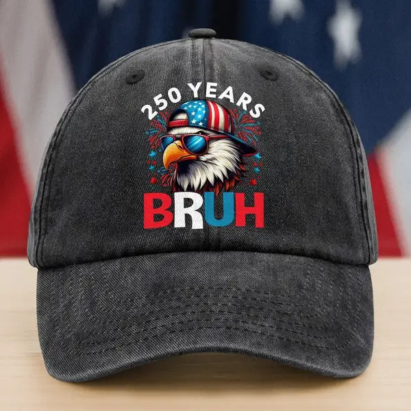 250 Years Eagle Bruh Hat America Flag Cap Military Veteran Independence Day Patriotic Gifts