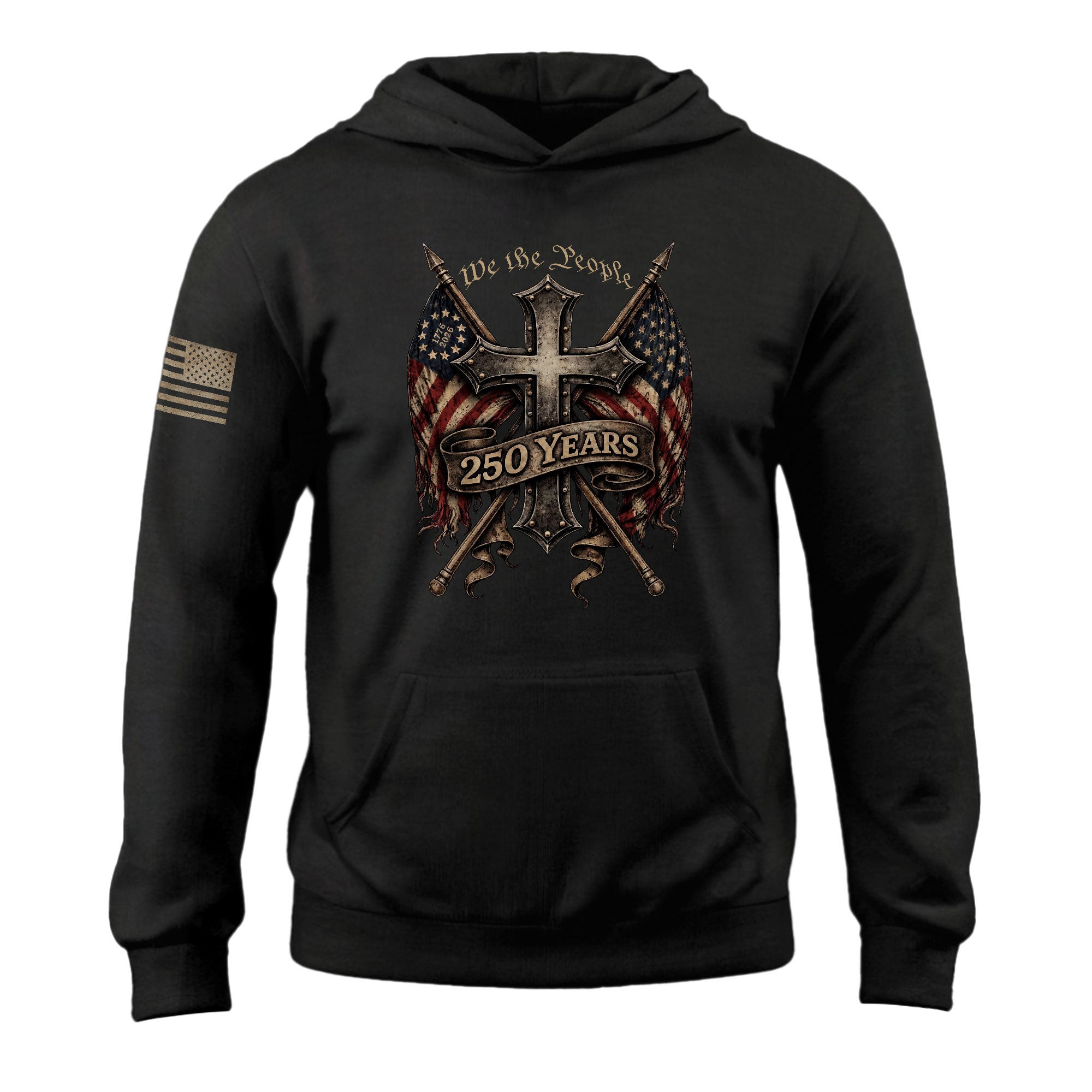 250 Years Independence Hoodie 1776 2026 Christian Heritage USA Patriotic Best Gift 250 Years Independence Hoodie 1776 2026 Christian Heritage USA Patriotic Best Gift - Image 1