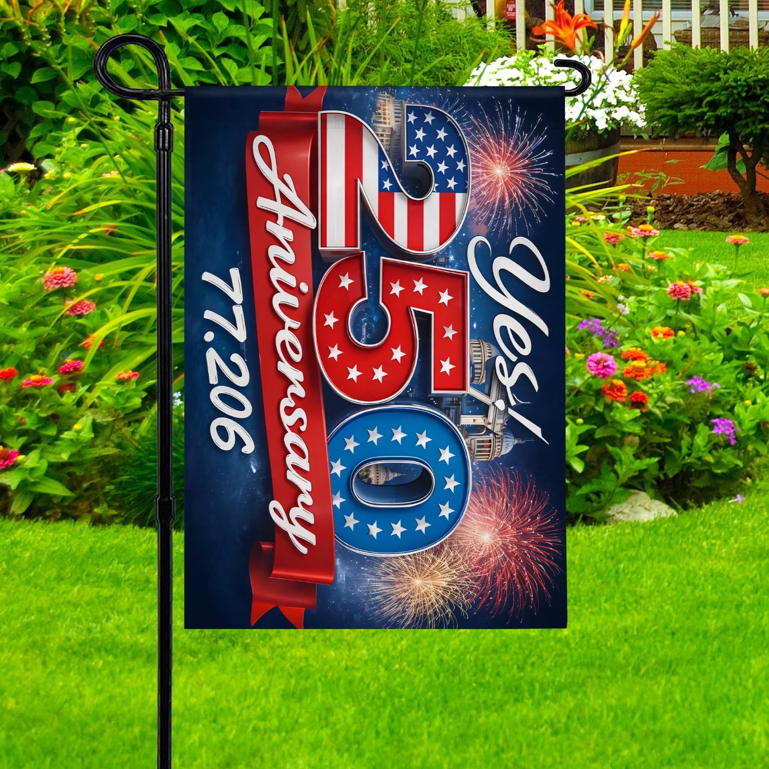 250 Years Of America Flag We The People Outdoor Home Decorations 250 Years Of America Flag We The People Outdoor Home Decorations - Image 1