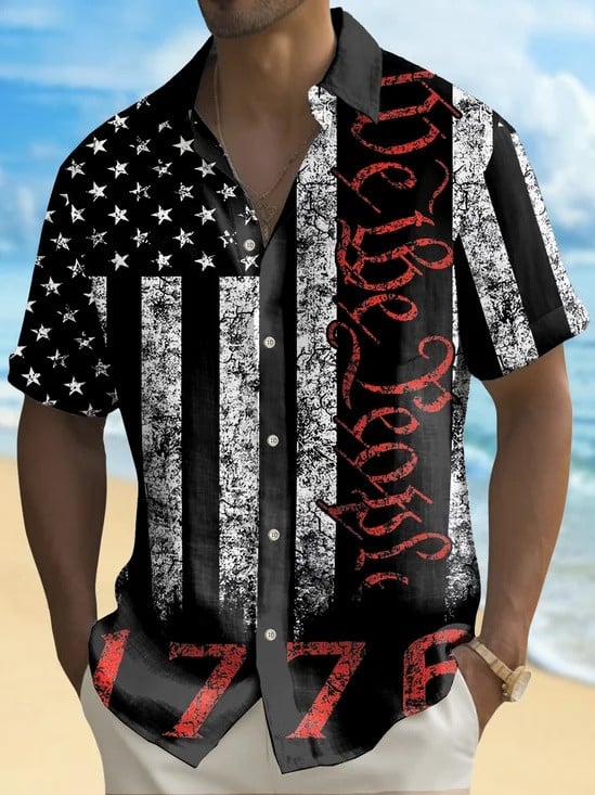 250 Years Of America Hawaiian Button Shirt We The People Clothing Gift For Men