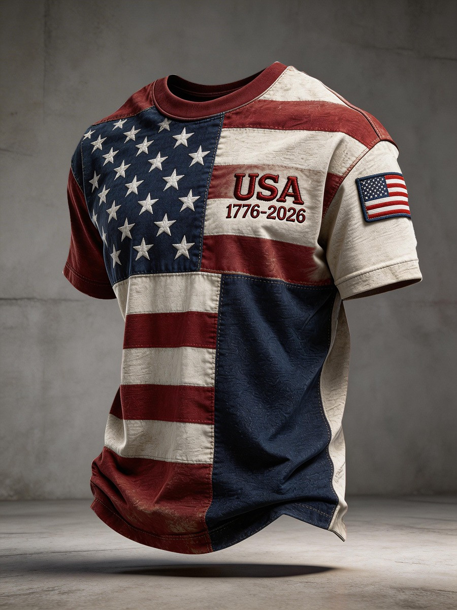 250 Years Of America T-Shirt USA Flag 1776 2026 Merch Gifts For Brother