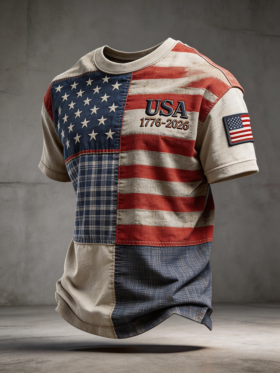 250 Years Of America T-Shirt USA Flag 1776 2026 Merch Patriotic Gifts For Veterans
