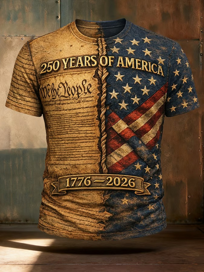 250 Years Of America T-Shirt Vintage USA Flag Apparel Patriotic 1776-2026 Shirt Gift For Him 250 Years Of America T-Shirt Vintage USA Flag Apparel Patriotic 1776-2026 Shirt Gift For Him - Image 1
