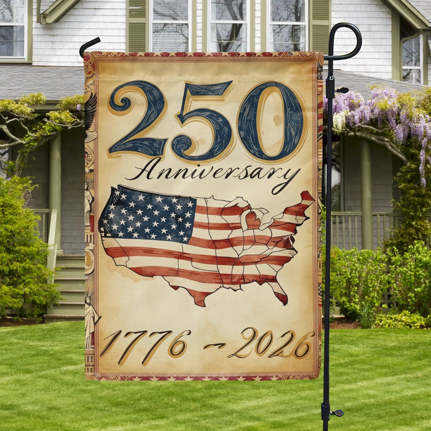 250 Years Of American Heritage Flag Outdoor July 4 Decorations Gift For Patriots