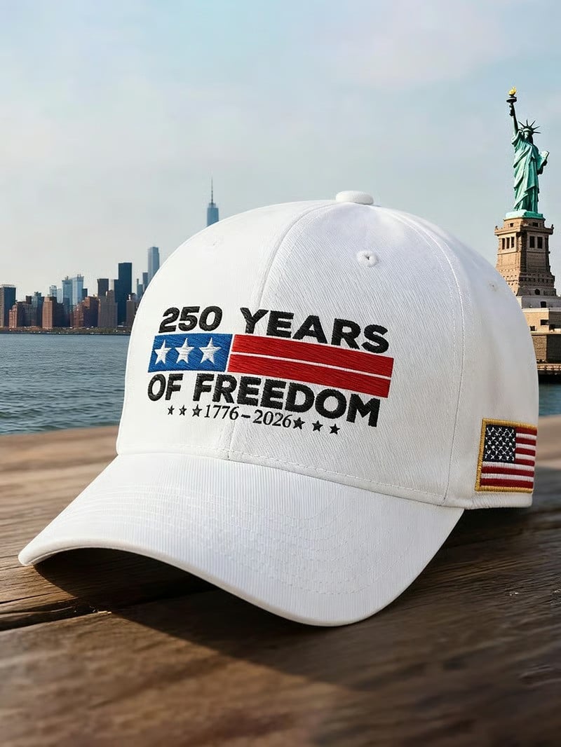 250 Years Of Freedom 1776 2026 Baseball Hat USA Patriotic Statue Of Liberty Independence Gift For Dad 250 Years Of Freedom 1776 2026 Baseball Hat USA Patriotic Statue Of Liberty Independence Gift For Dad - Image 1