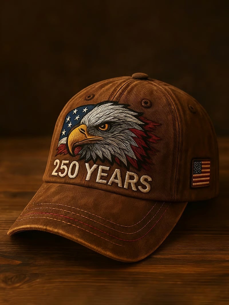 250 Years Of Freedom Bald Eagle Baseball Hat USA Patriotic Independence Gift For Dad 250 Years Of Freedom Bald Eagle Baseball Hat USA Patriotic Independence Gift For Dad - Image 1