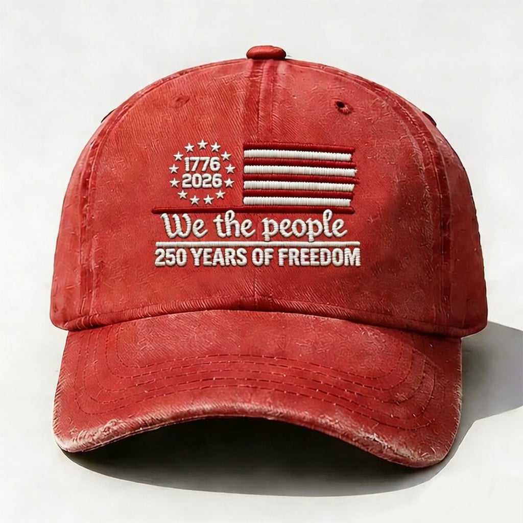 250 Years Of Freedom Baseball Cap We The People 1776 2026 Merch Gift Ideas