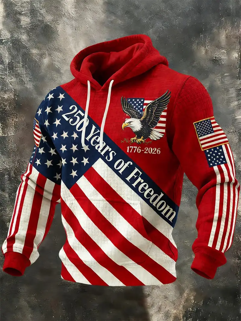 250 Years Of Freedom Eagle Hoodie 1776 2026 Patriotic Apparel Best Independence Day Gift For Family