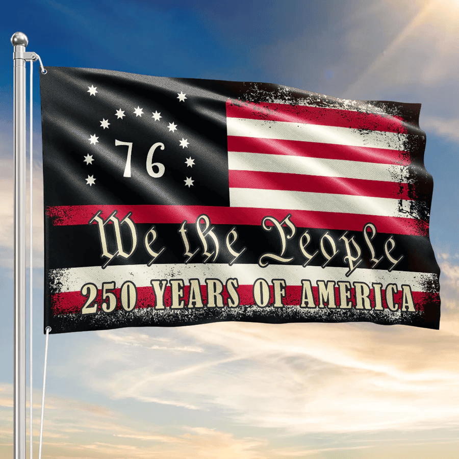 250 Years of Freedom Flag We The People 76 Flag for Indoor Outdoor