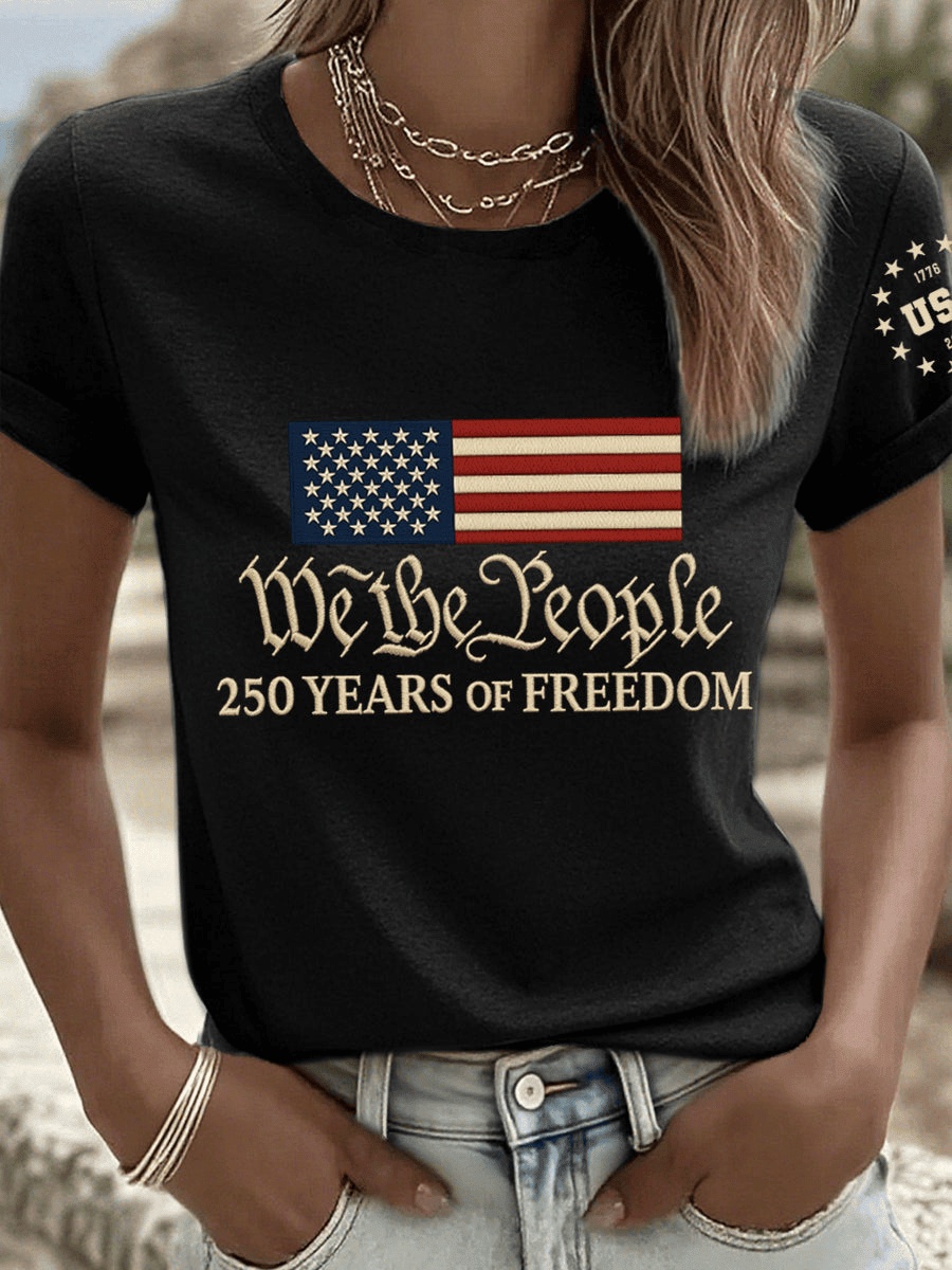 250 Years of Freedom T-Shirt We The People USA Shirt Gift for Wife