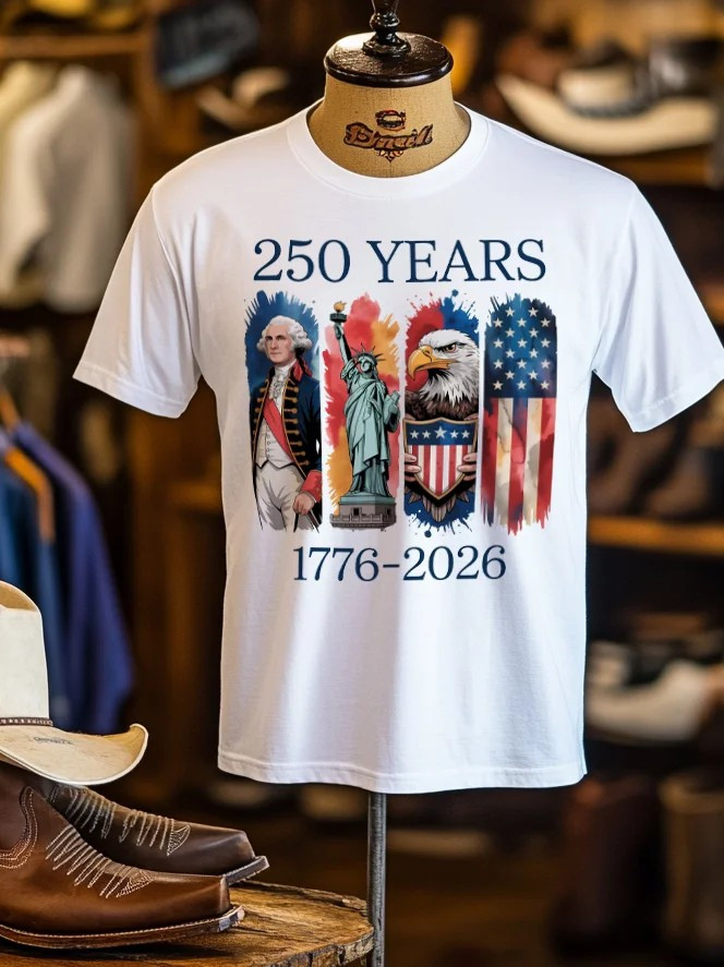 250 Years Of Liberty T-Shirt We The People 1776 2026 Clothing Gift For Men