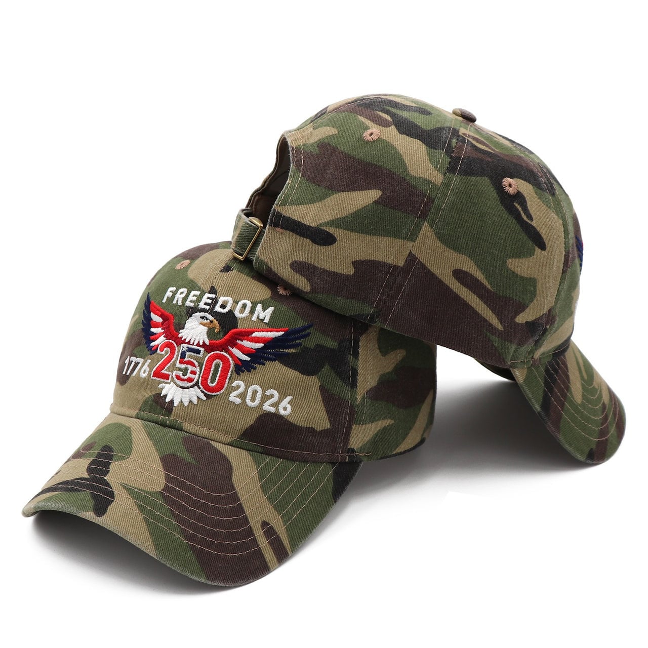 250 Years USA Anniversary Eagle Embroidery Hat 1776–2026 Patriotic American Pride Gift 250 Years USA Anniversary Eagle Embroidery Hat 1776–2026 Patriotic American Pride Gift - Image 1